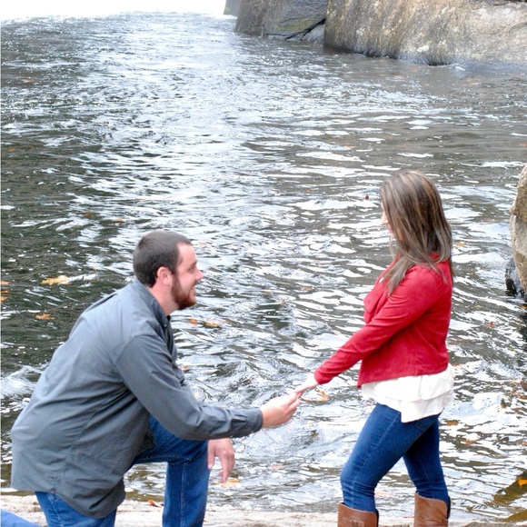 Red Draped Jacket - Picture 3 of 4